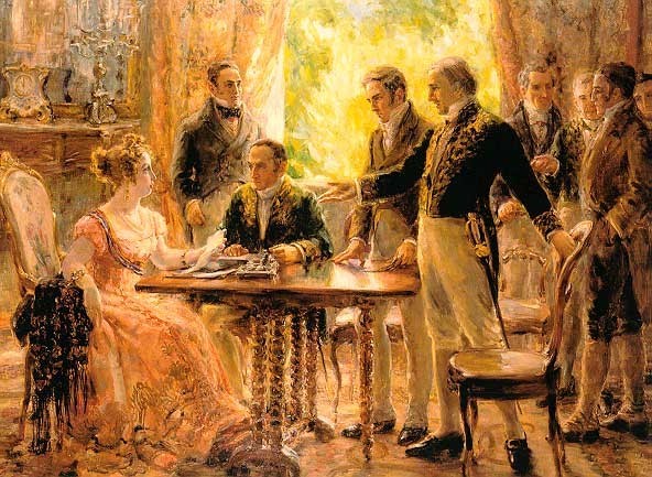 A pintura histórica "Sessão do Concelho de Estado" (1922), de Georgina de Albuquerque