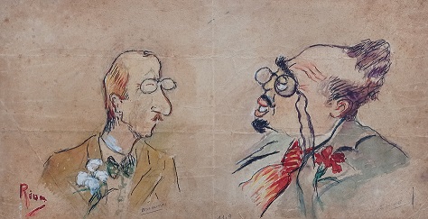 Exposição on-line: Caricatura de Nair de Teffé da coleção do Arquivo Histórico do MHN