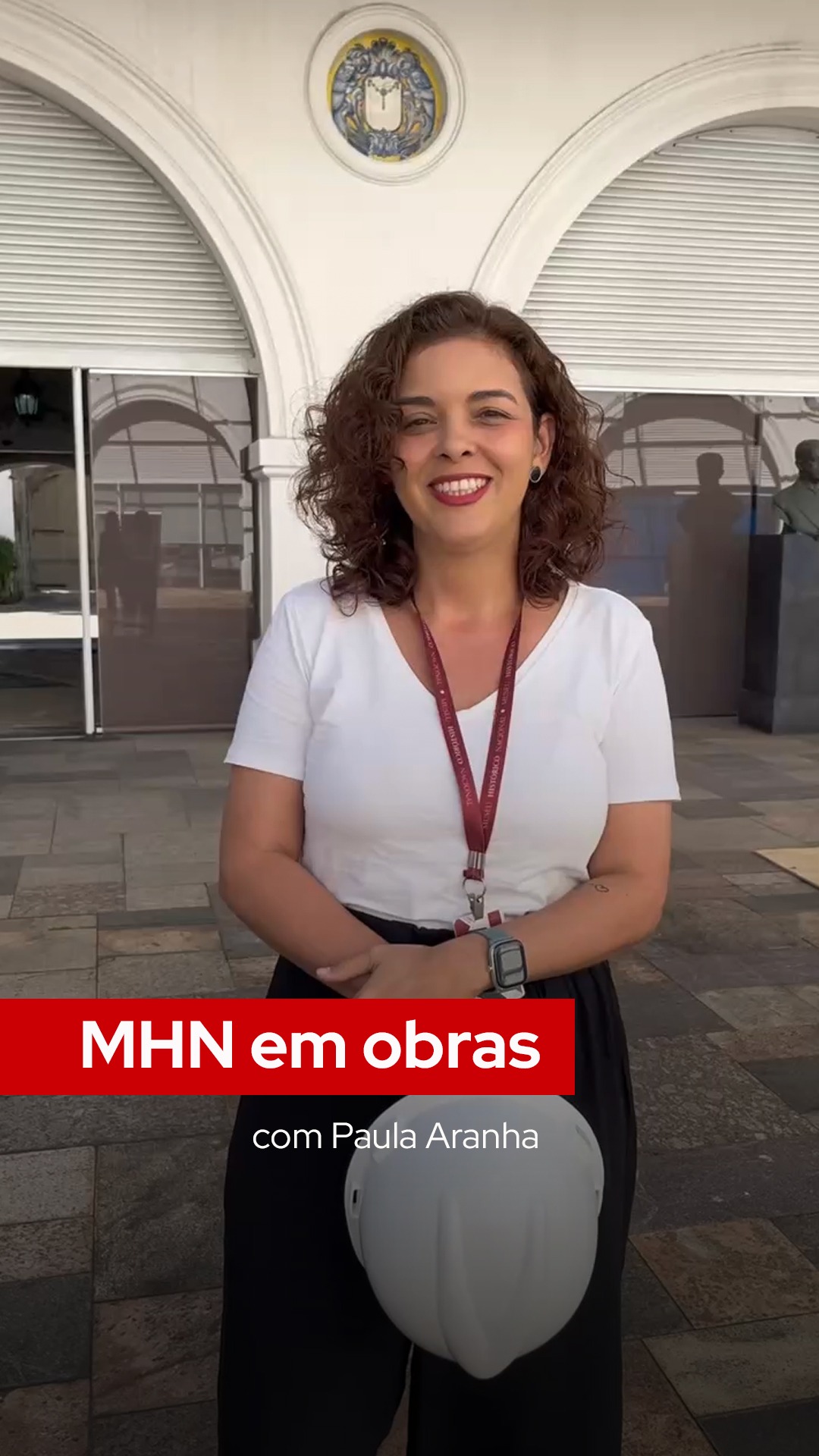 Acondicionamento do acervo durante as obras