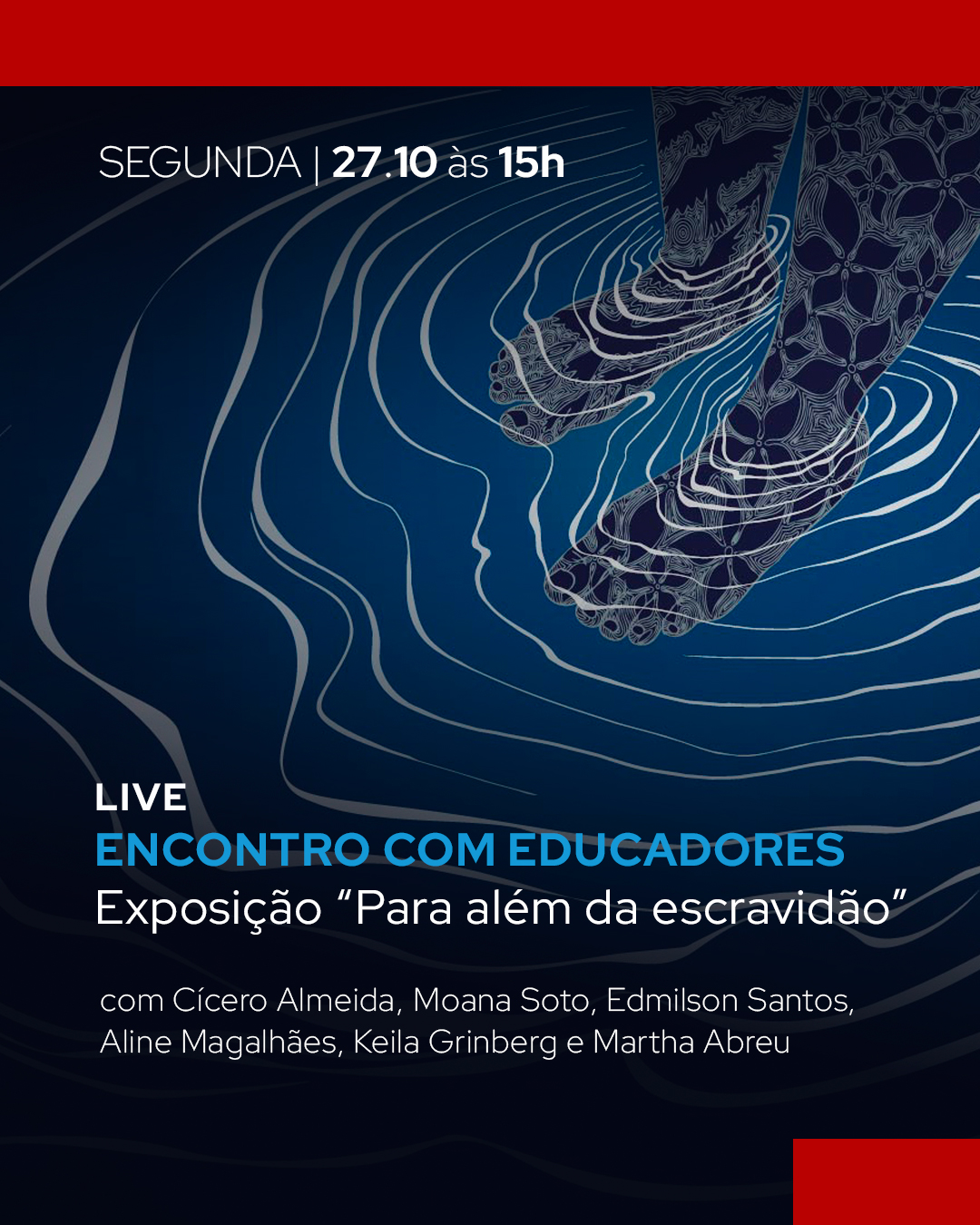 Live “Encontro com Educadores” sobre nova expo