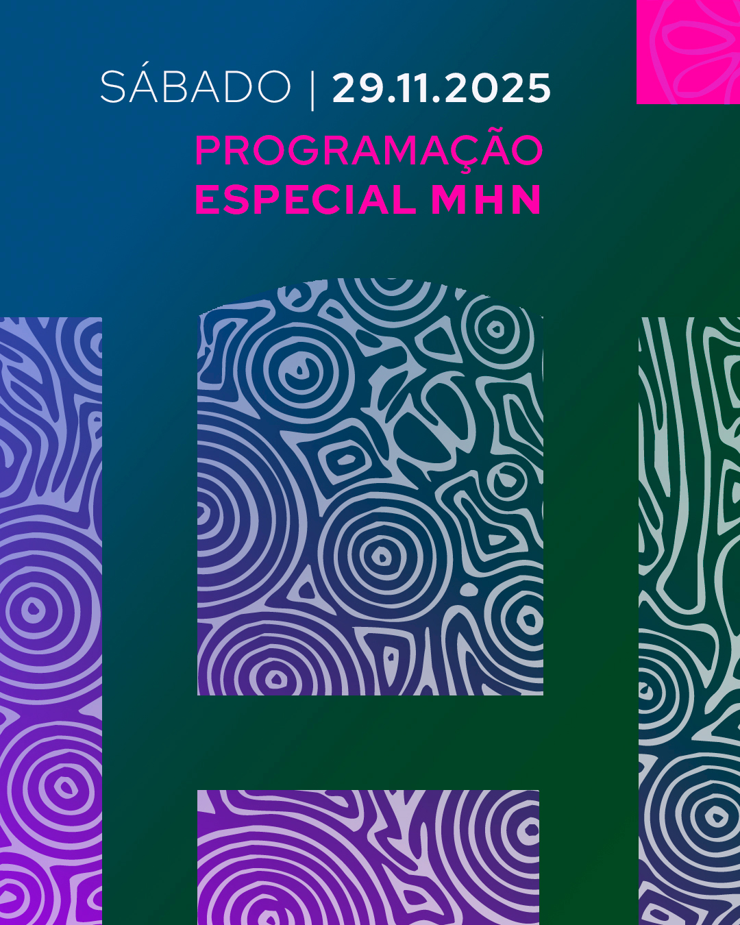 Programação especial no próximo sábado (29/11)