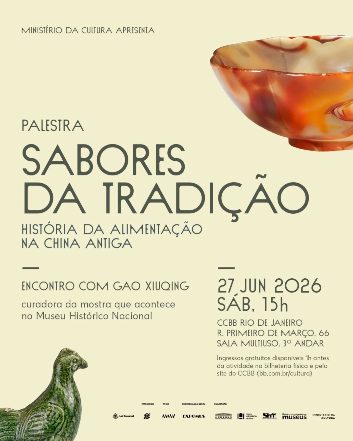 Palestra “Sabores da tradição” no CCBB